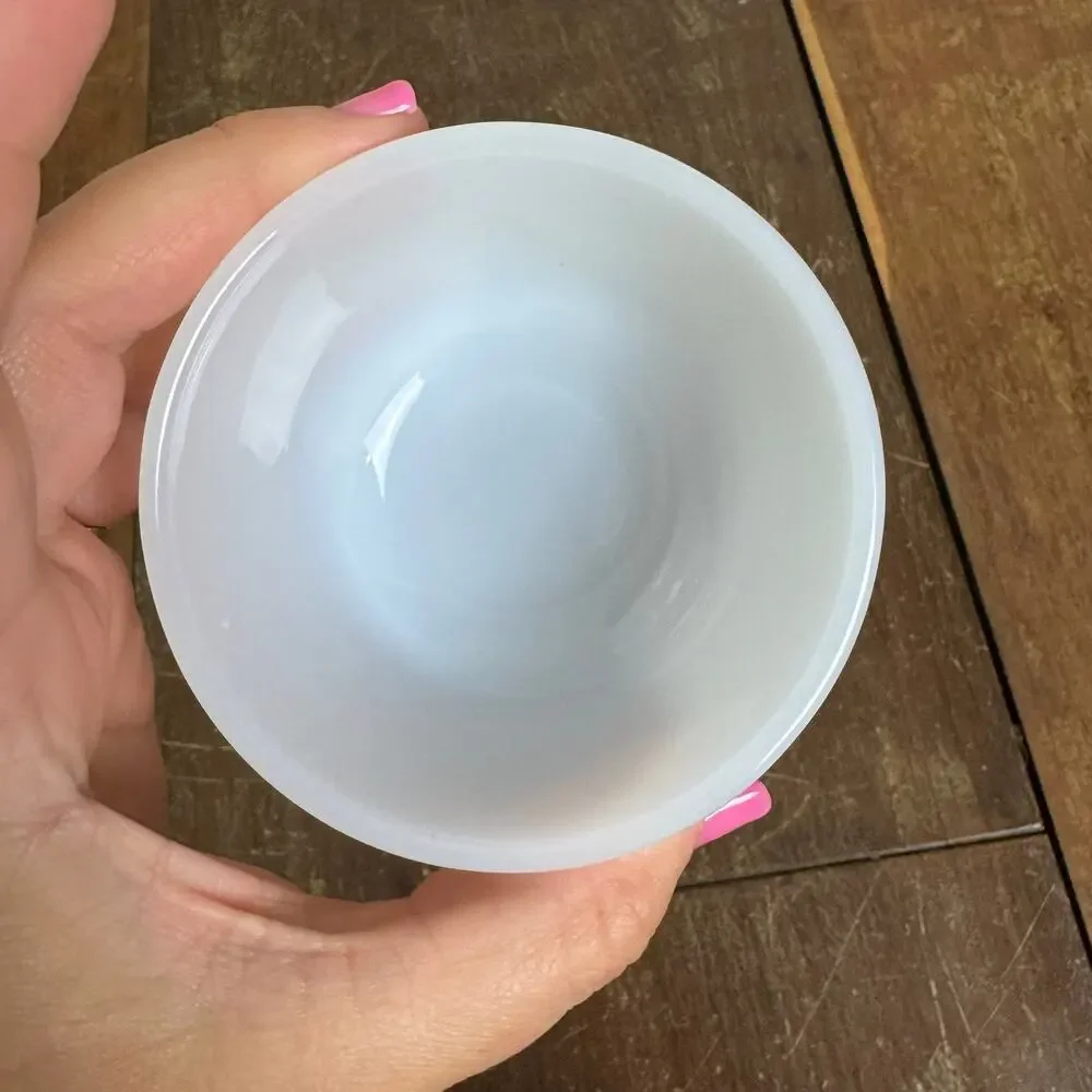 Vintage Ramekin Milk Glass Bowls Set of 2 Small Vintage Kitchen‎